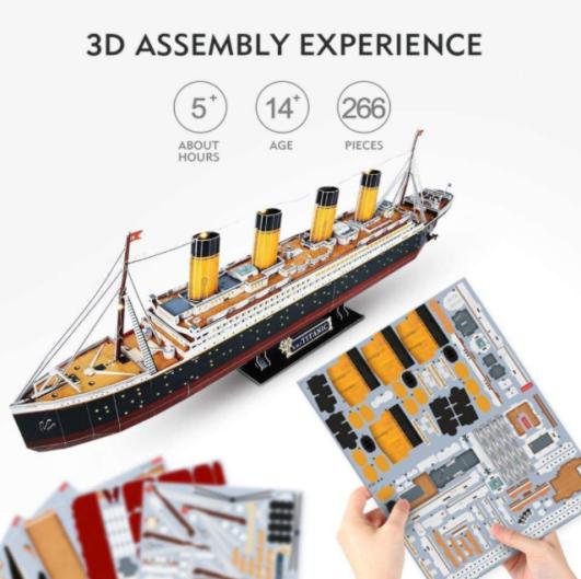 การออกแบบรายละเอียดจิ๊กซอว์กระดาษ DIY สนามกีฬาโมเดลปริศนา 3 มิติ